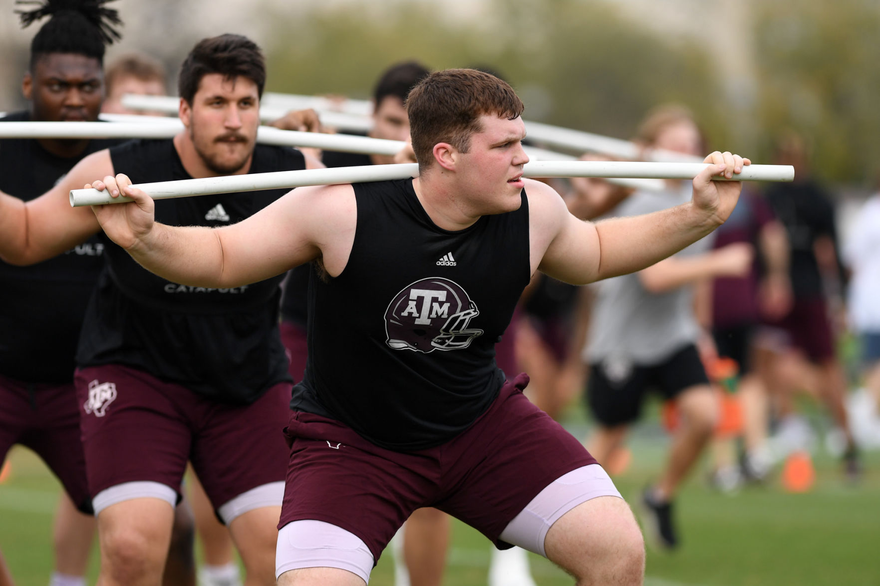 Texas A&M spring football drills